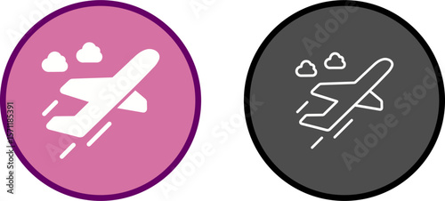 Flight Takeoff Vector Icon