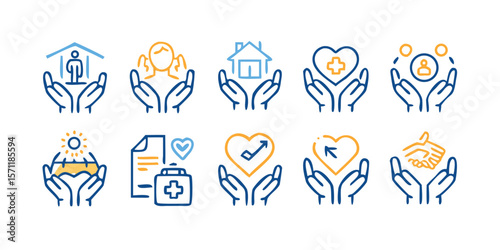 24 Care and Support Icons for Animals