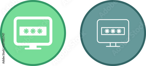 System Password Vector Icon
