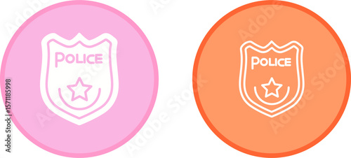 Police Badge Vector Icon