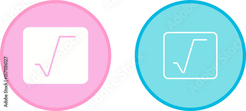 Square Root Vector Icon