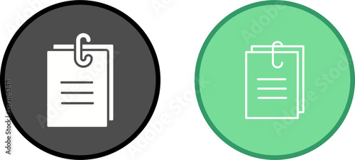 Paper Clip Vector Icon