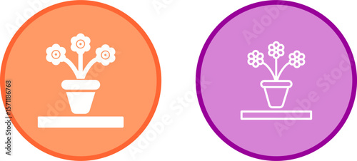 Flower Pot Vector Icon