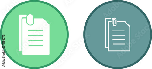 Attached Documents Vector Icon