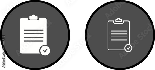 Registered Document Vector Icon