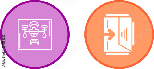 Exit Sign Vector Icon