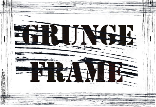 Grunge lines frame. Text box framework