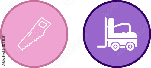 Forklift Vector Icon