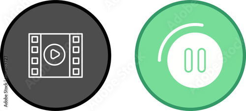 Pause Button Vector Icon
