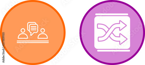 Shuffle Vector Icon