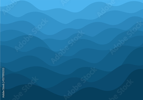 Calming Wave Lines – Abstract Gradient Vector Design. 