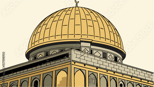 Explore the dome of the rock jerusalem landmark islamic architecture and holy site travel destination in israel