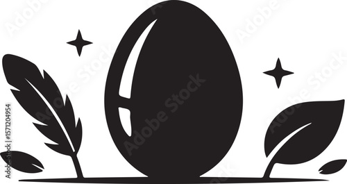 Vector egg flat icon.