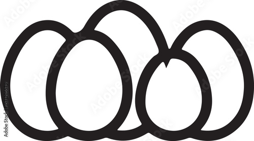 Vector egg flat icon.