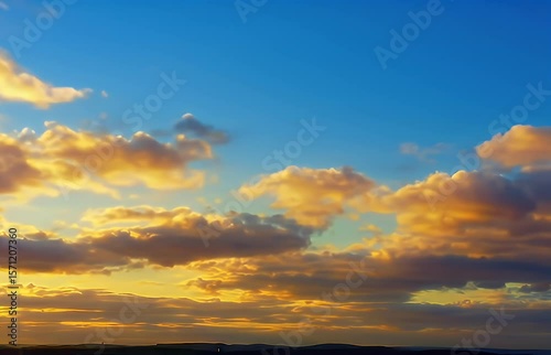 Golden Morning Clouds – Worship Background
