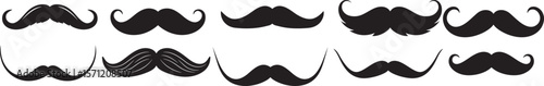 mustaches silhouette