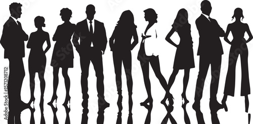 group of people silhouettes