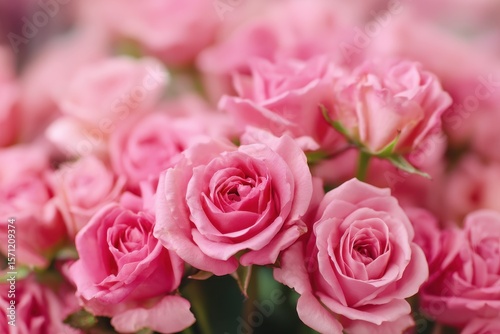 Background of pink roses festive theme lovely pink blooms backdrop