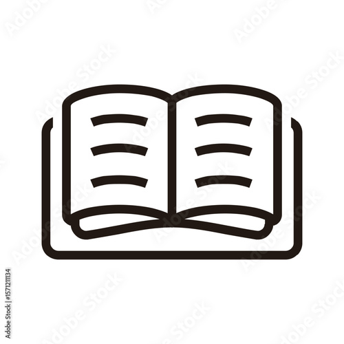 Book of Education and Learning web icons in line style. School, university, textbook, learning. Vector illustration.