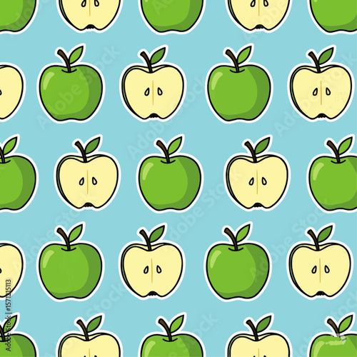 seamless pattern with apples