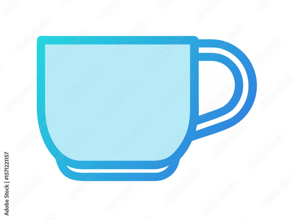 Simple, outlined graphic of a coffee cup and saucer. This stylized vector graphic depicts a coffee cup and saucer in a simple, clean line art design. Simple, outlined graphic of a coffee cup and saucer. This stylized vector graphic depicts a coffee cup and saucer in a simple, clean line art design.
