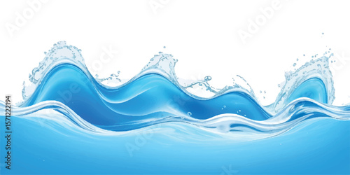 Abstract Blue and White water ocean Curve Background Template with a Modern Light Blue Gradient Design, Perfect for Posters, Brochures, Websites, and Flyers

