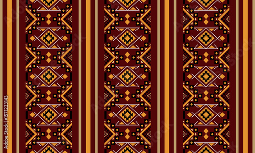 Navajo tribal vector seamless pattern. Native American ornament. Ethnic South Western decor style. Boho geometric ornament. Vector seamless pattern. Mexican blanket, rug. Woven carpet illustration