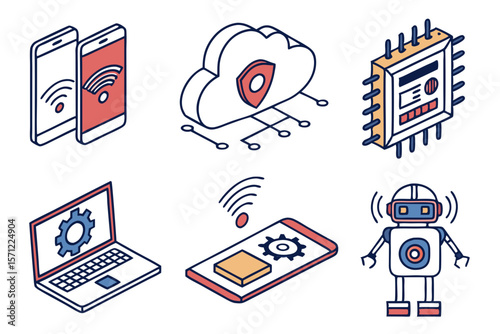 set of icons for web design