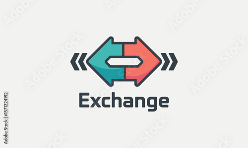 Colorful Exchange Logo Depicting Arrows and the Word "Exchange"