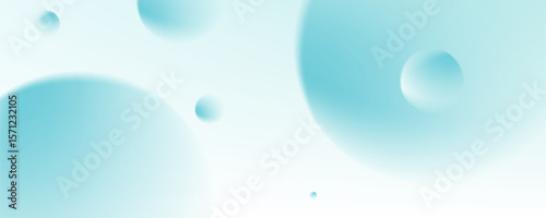 3D ball abstract Background. Soft Gradient with minimal bounce ball with shadow and light effect. Realistic 3d bubble background.