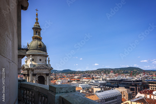 Photography Close-up view of the  tower of St