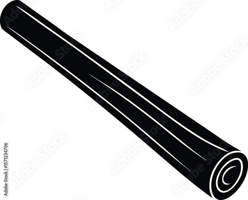cinnamon stick on white background.eps