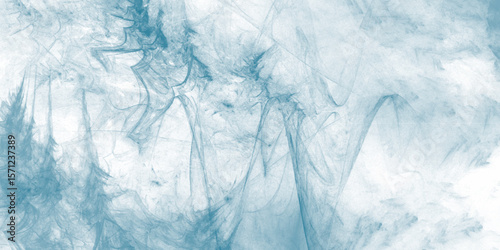 Ice blue background banner texture . blue sky background and white blurry, clear, and puffy clouds Smooth frozen ice texture with soft focus and abstract cool blue winter background for design