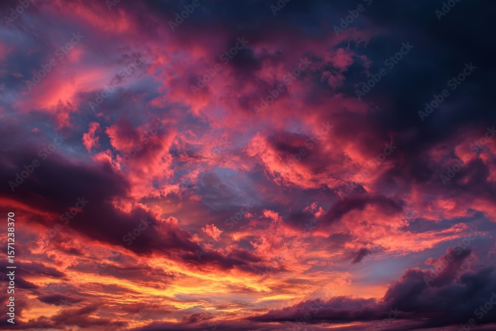 Fototapeta premium Evening sky with clouds