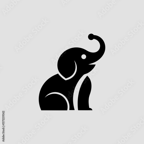 Baby Elephant Silhouette 