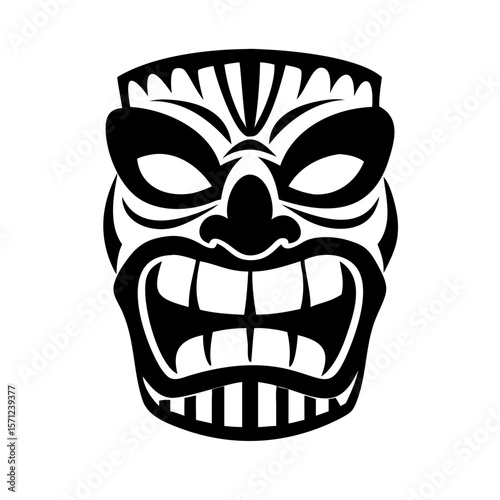 Polynesian Tiki Mask Carving