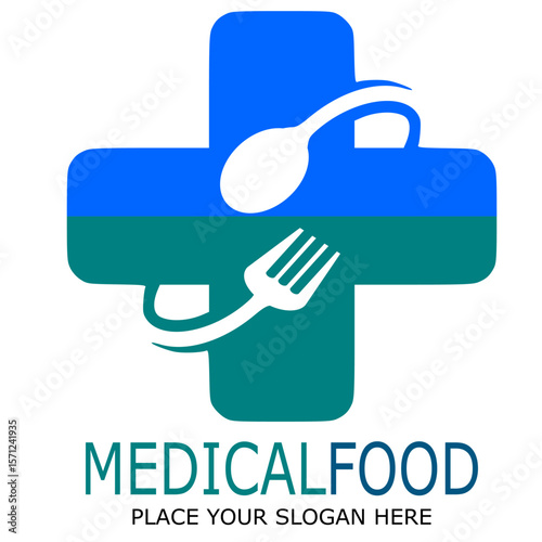 Medical food logo template design