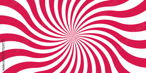 Dynamic abstract spiral design with a central focal point with wavy stripes. Hypnotic swirl radiates symmetrically sense of motion and energy.Smooth, wavy orange rays spiraling rays form symmetrical, 