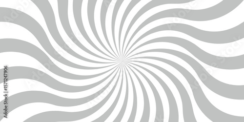 Dynamic abstract spiral design with a central focal point with wavy stripes. Hypnotic swirl radiates symmetrically sense of motion and energy.Smooth, wavy orange rays spiraling rays form symmetrical, 