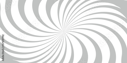 Dynamic abstract spiral design with a central focal point with wavy stripes. Hypnotic swirl radiates symmetrically sense of motion and energy.Smooth, wavy orange rays spiraling rays form symmetrical, 