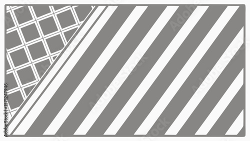 Vector Rectangular gray background features design of geometric patterns, creating modern aesthetic