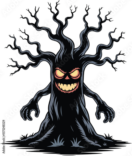 Halloween tree Transparent png vector 