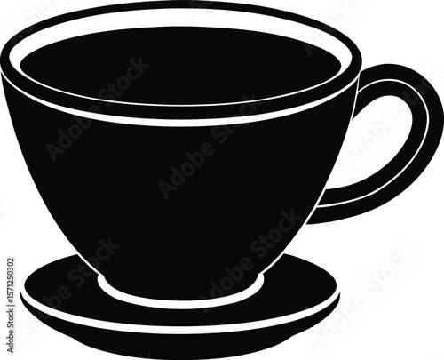espresso cup on white background.eps