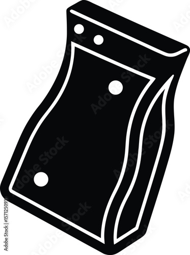 fabric softener sheet on white background.eps