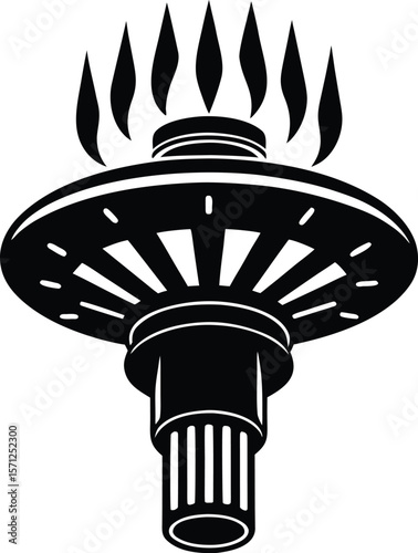 fire sprinkler head on white background.eps