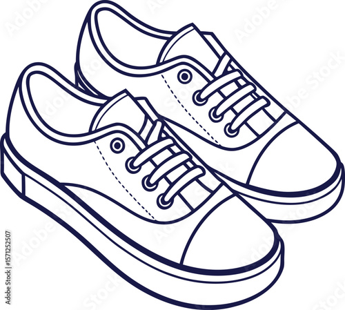 Classic canvas sneakers with laces shoes footwear