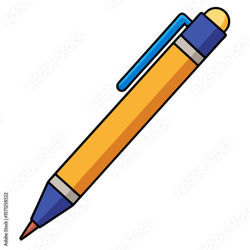 Minimal Ink Pen Vector Illustration