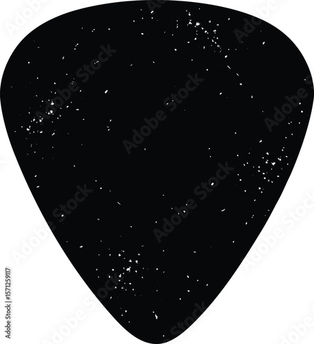 guitar pick on white background.eps
