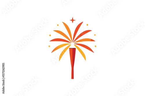 abstract colorful fireworks