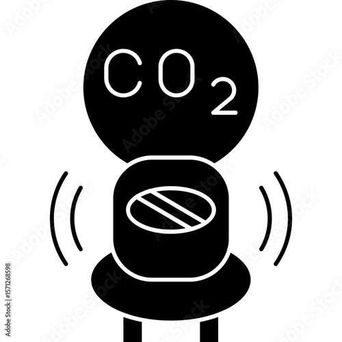 Carbon dioxide sensor Icon